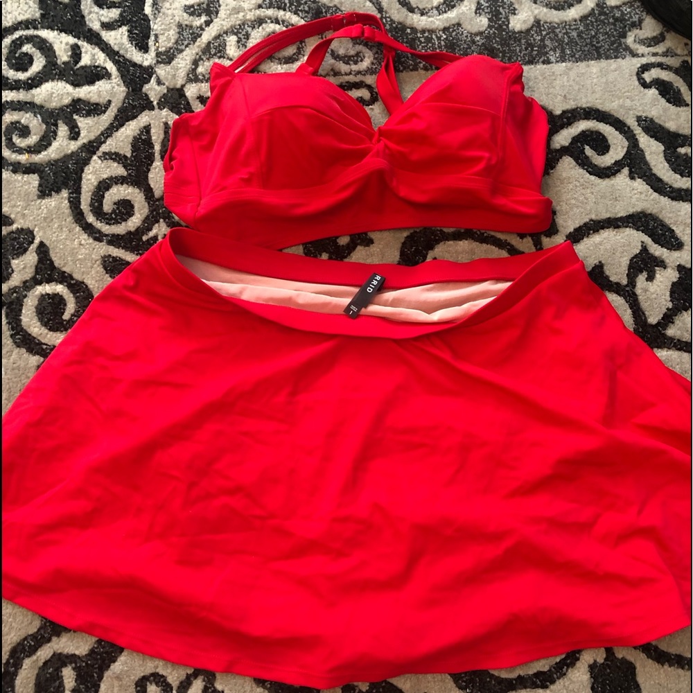 Plus size torrid skater bathing suit